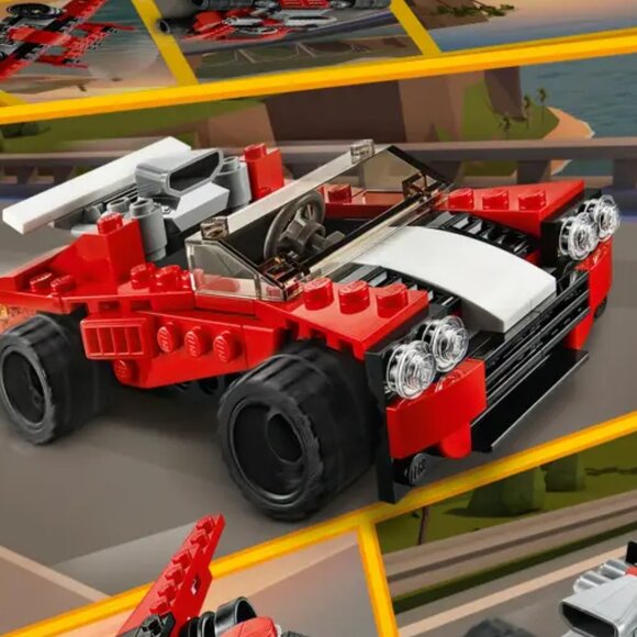 Lego Brand New Creator - Sports Car 31100 (hot rod & old-fashioned plane ) - Picture 4 of 10